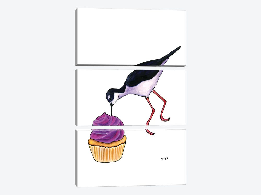 Cupcakes Tilt by Alasse Art 3-piece Art Print