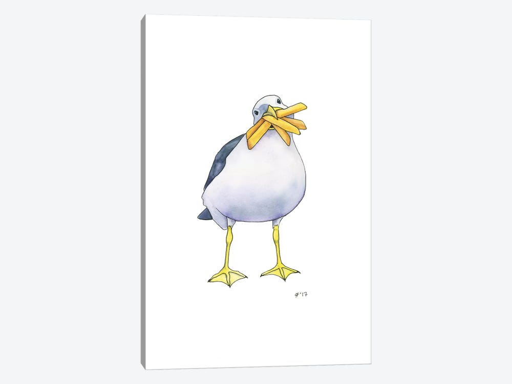 French Fry Gull by Alasse Art 1-piece Art Print