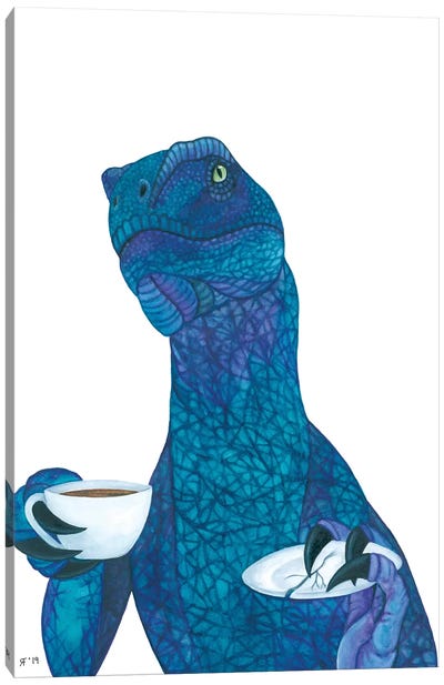 New Buet Raptor Canvas Art Print - Tea Art