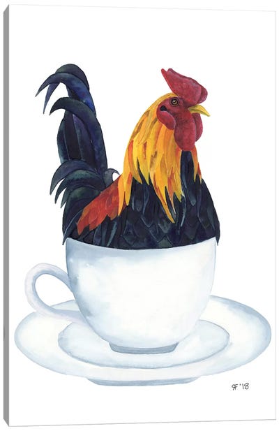 Rooster Canvas Art Print - Kitchen Equipment & Utensil Art