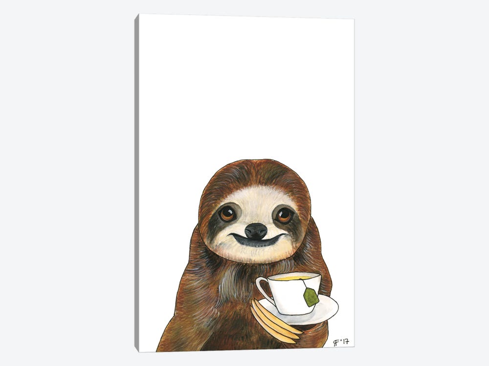 Sloth by Alasse Art 1-piece Canvas Print