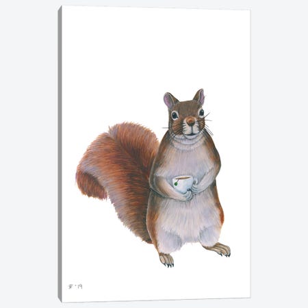 Squirrel Canvas Print #AAT48} by Alasse Art Canvas Artwork