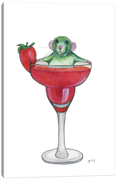 Strawberry Daiquari Canvas Art Print - Alasse Art
