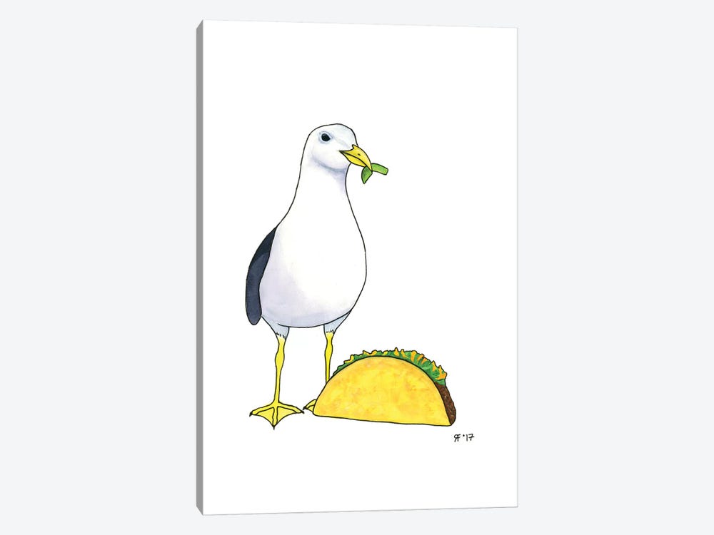 Taco Gull by Alasse Art 1-piece Canvas Art Print