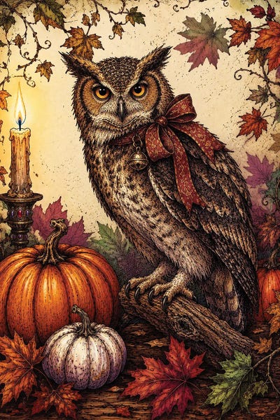 Austin Arthouse Co. - Canvas Prints: Hoot Of The Hollow by Austin Arthouse Co.
