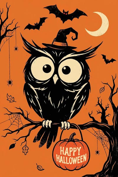 Austin Arthouse Co. - Canvas Prints: Night Owl Prowl by Austin Arthouse Co.