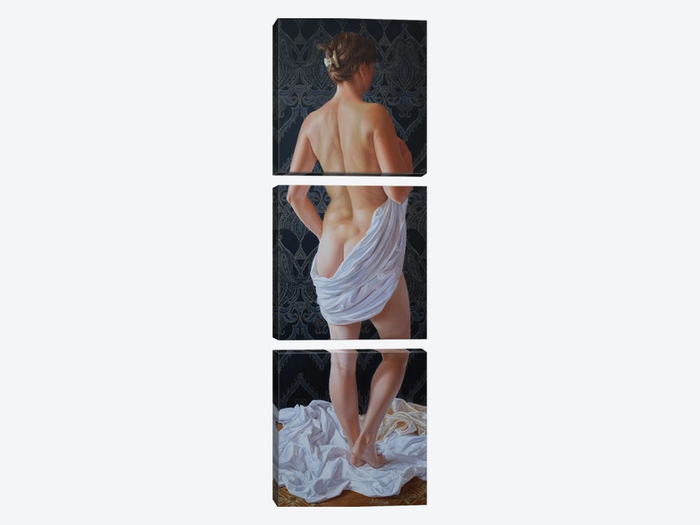 Nude Standing Model by Arthur Anokhin 3-piece Canvas Artwork