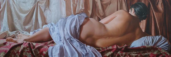 Draped In Realism: Relaxation by Arthur Anokhin