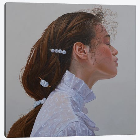 Girl With A Pearl Canvas Print #AAZ21} by Arthur Anokhin Canvas Art