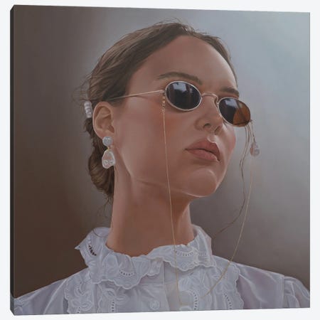 Girl With Dark Glasses Canvas Print #AAZ5} by Arthur Anokhin Canvas Art Print