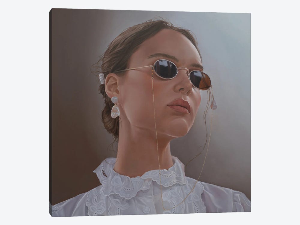 Girl With Dark Glasses by Arthur Anokhin 1-piece Canvas Art Print