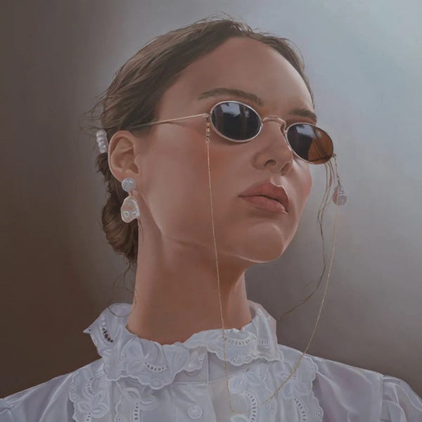Arthur Anokhin: Girl With Dark Glasses by Arthur Anokhin
