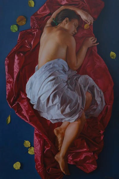 Draped In Realism: Autumn by Arthur Anokhin