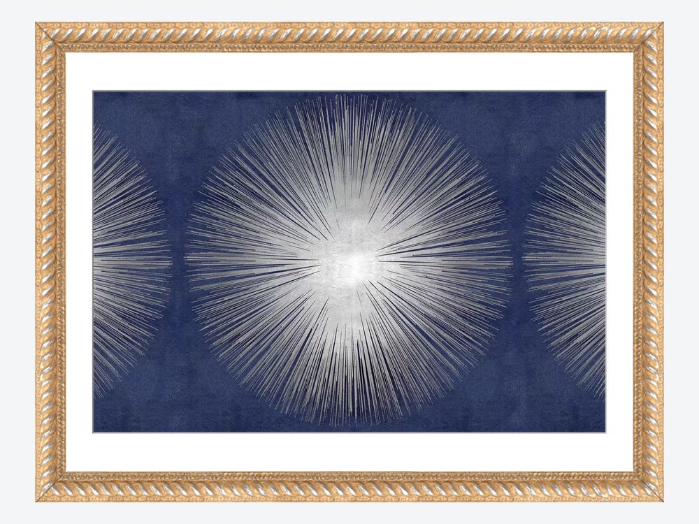 There is Always More Light sunburst Abstract 11x14 Inch Gallery Print felt  / Watercolor Paper 