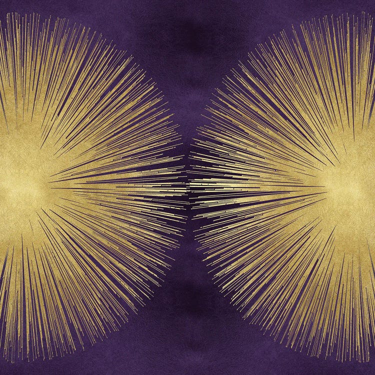 Sunburst Gold On Purple II