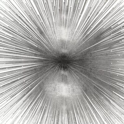 Radiant Silver by Abby Young framed canvas print