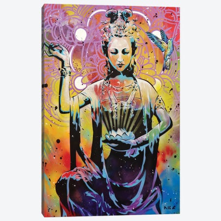 Harmonious Chakra Canvas Print #ABC12} by AbcArtAttack Canvas Wall Art