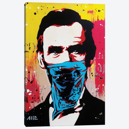 Lincoln, Patriot Thug Canvas Print #ABC14} by AbcArtAttack Canvas Art Print