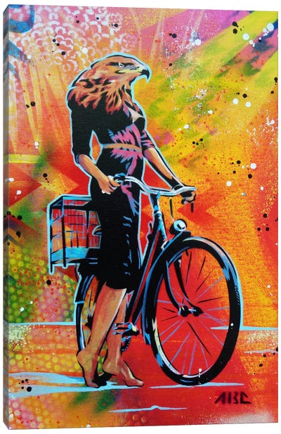 Cycle Soaring Canvas Art Print