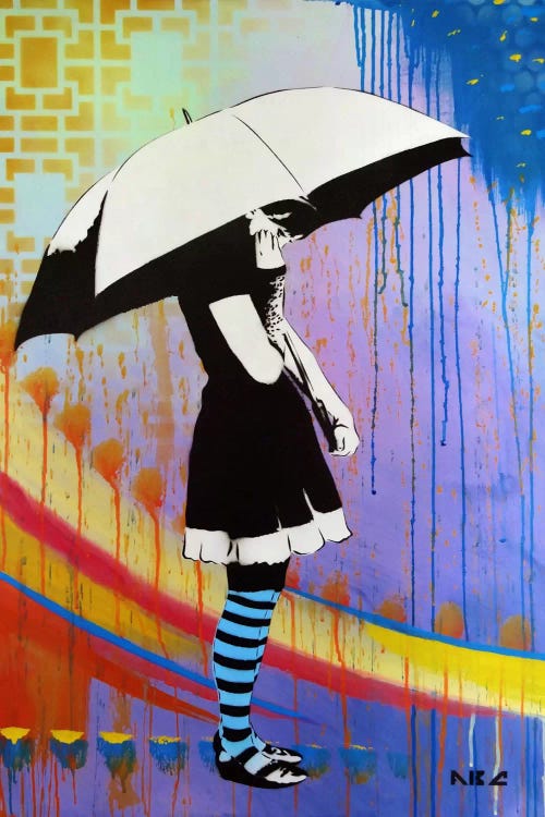 Waiting For The Rain by AbcArtAttack wall art