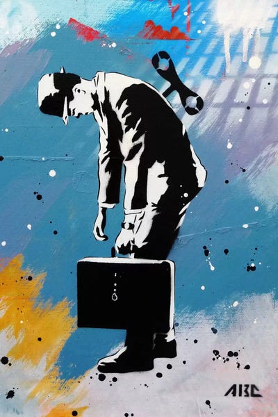 Similar To Banksy: Windup For The Wind Down by AbcArtAttack