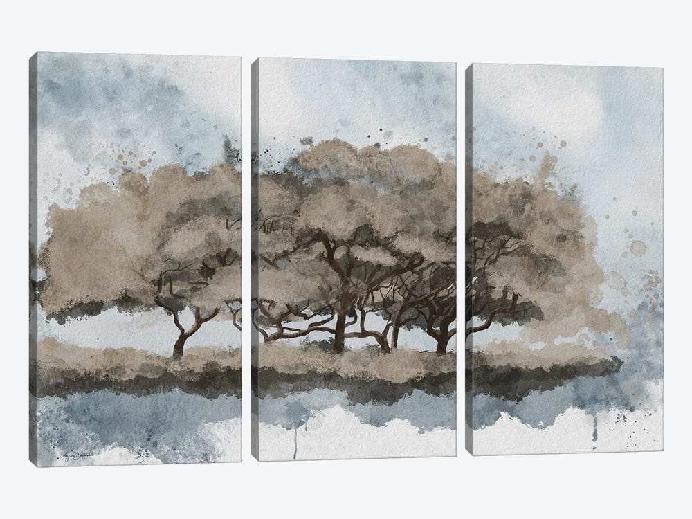 Muted Treescape by Angela Bawden 3-piece Canvas Art Print