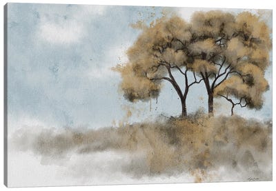 Tranquil Trees Canvas Art Print - Minimalist Kitchen Art