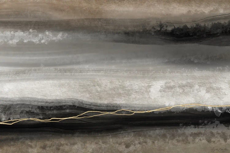 Mocha Gold Abstract by Angela Bawden wall art