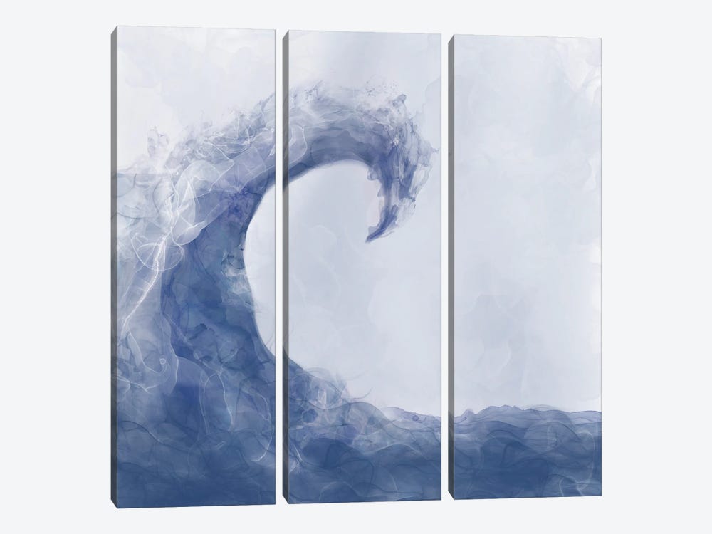 Ethreal Wave by Angela Bawden 3-piece Canvas Wall Art