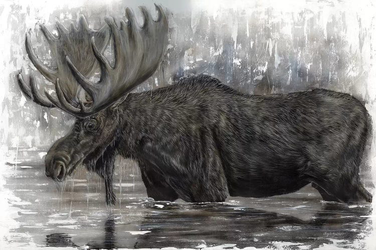 Grand Majestic Moose by Angela Bawden wall art