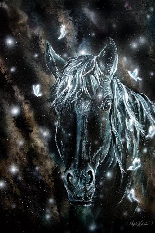 Horse And Butterflies by Angela Bawden wall art
