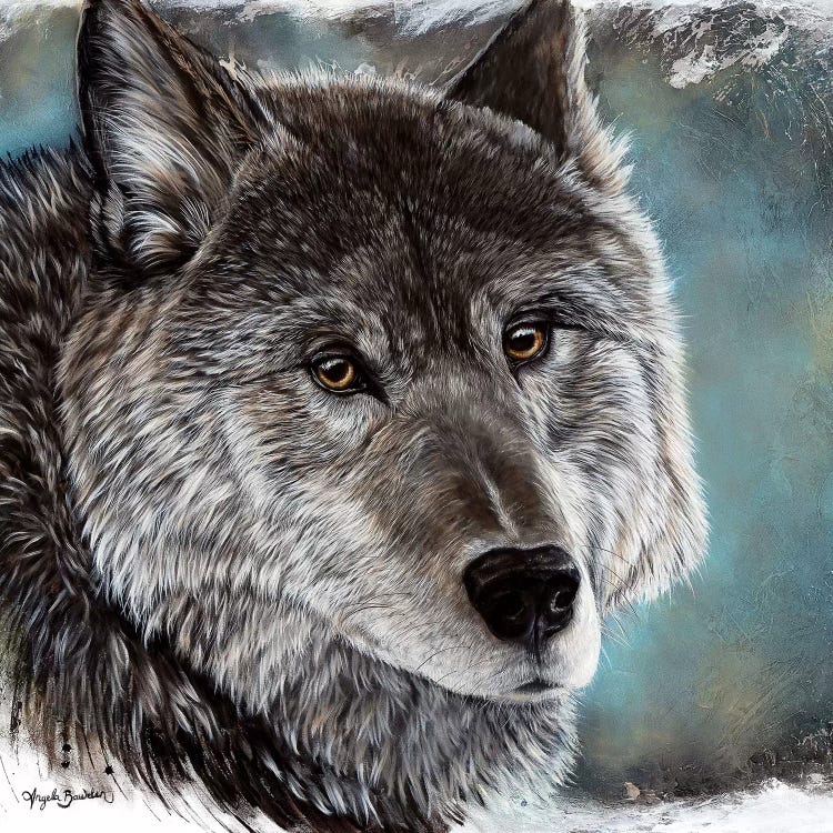 Loyal Spirit Wolf by Angela Bawden wall art