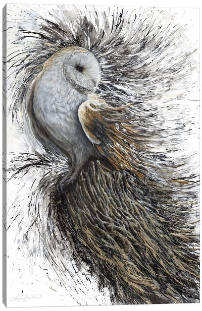 Perched Canvas Art Print - Owl Art