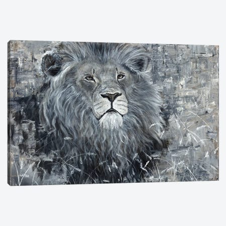 Power Of The Pride Lion Canvas Print #ABD19} by Angela Bawden Canvas Art Print