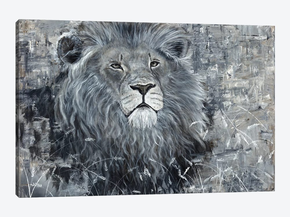 Power Of The Pride Lion by Angela Bawden 1-piece Art Print