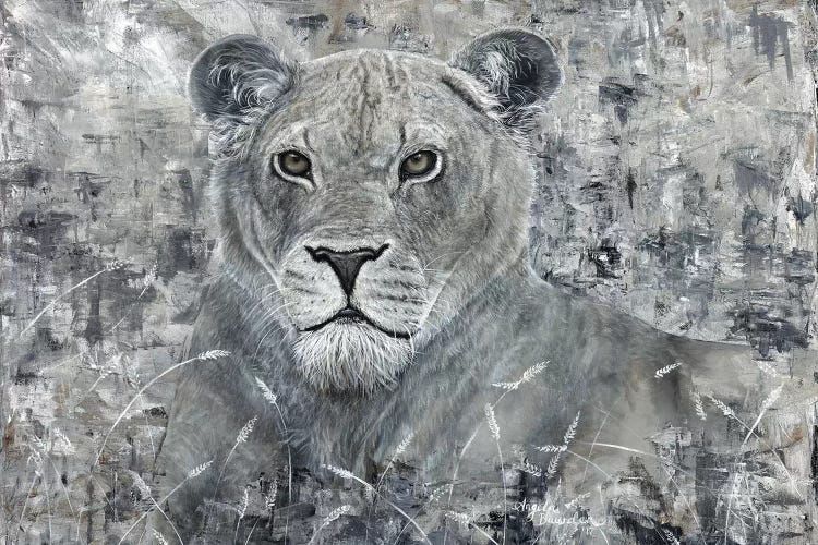 Power Of The Pride Lioness by Angela Bawden wall art