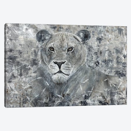 Power Of The Pride Lioness Canvas Print #ABD21} by Angela Bawden Canvas Wall Art