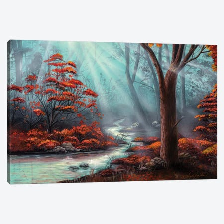Serenity Forest Canvas Print #ABD23} by Angela Bawden Canvas Art