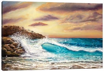 Sunset Shores Canvas Art Print - Angela Bawden