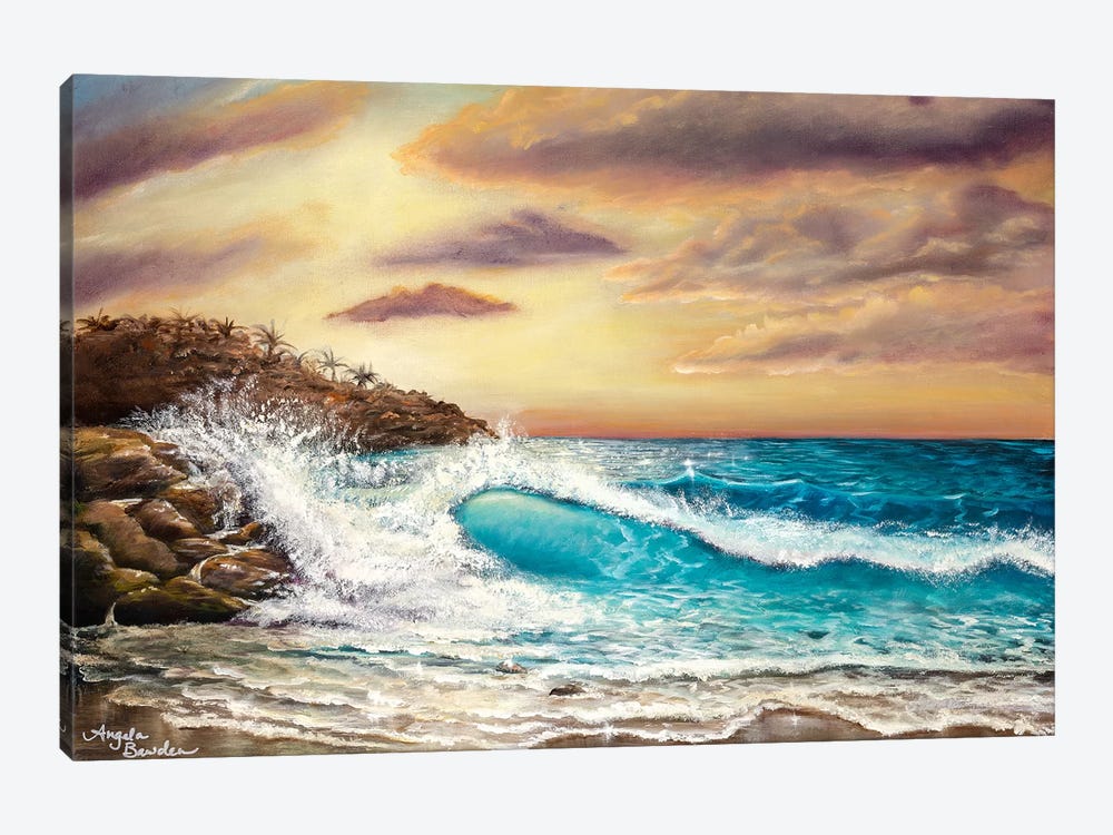 Sunset Shores by Angela Bawden 1-piece Canvas Art Print