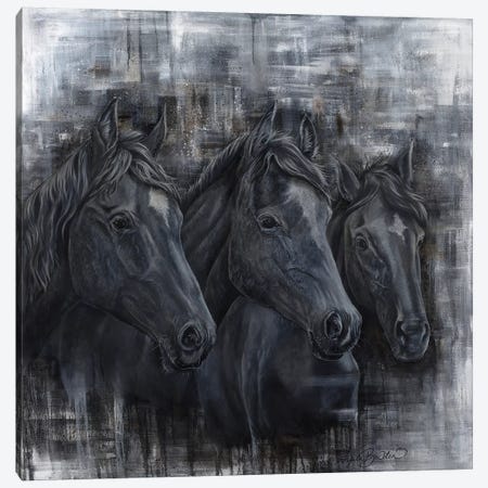 Trine Equine Canvas Print #ABD28} by Angela Bawden Canvas Artwork