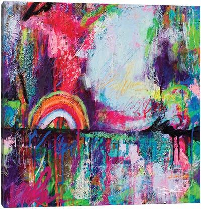 Colorful Dreams Canvas Art Print - Rainbow Art