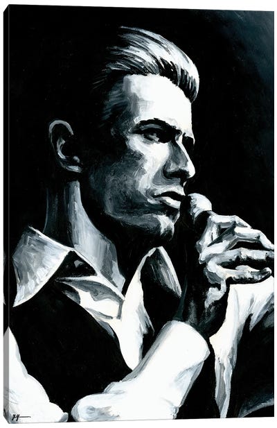 David Bowie Canvas Art Print - Alex Stutchbury