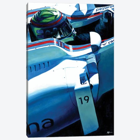 Felipe Massa - Williams FW40 Final F1 Season Canvas Print #ABH11} by Alex Stutchbury Canvas Art Print