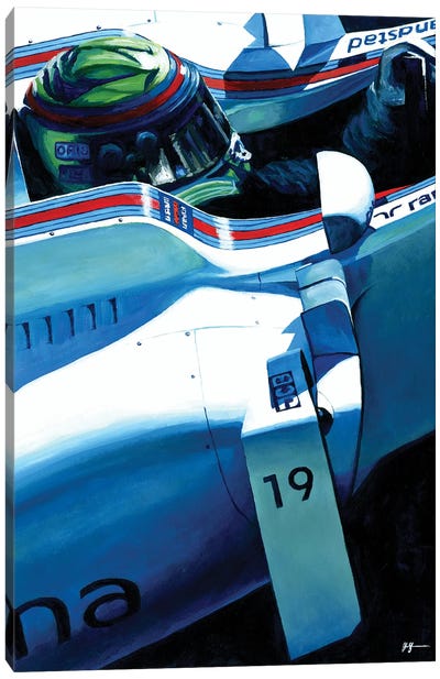 Felipe Massa - Williams FW40 Final F1 Season Canvas Art Print - Alex Stutchbury