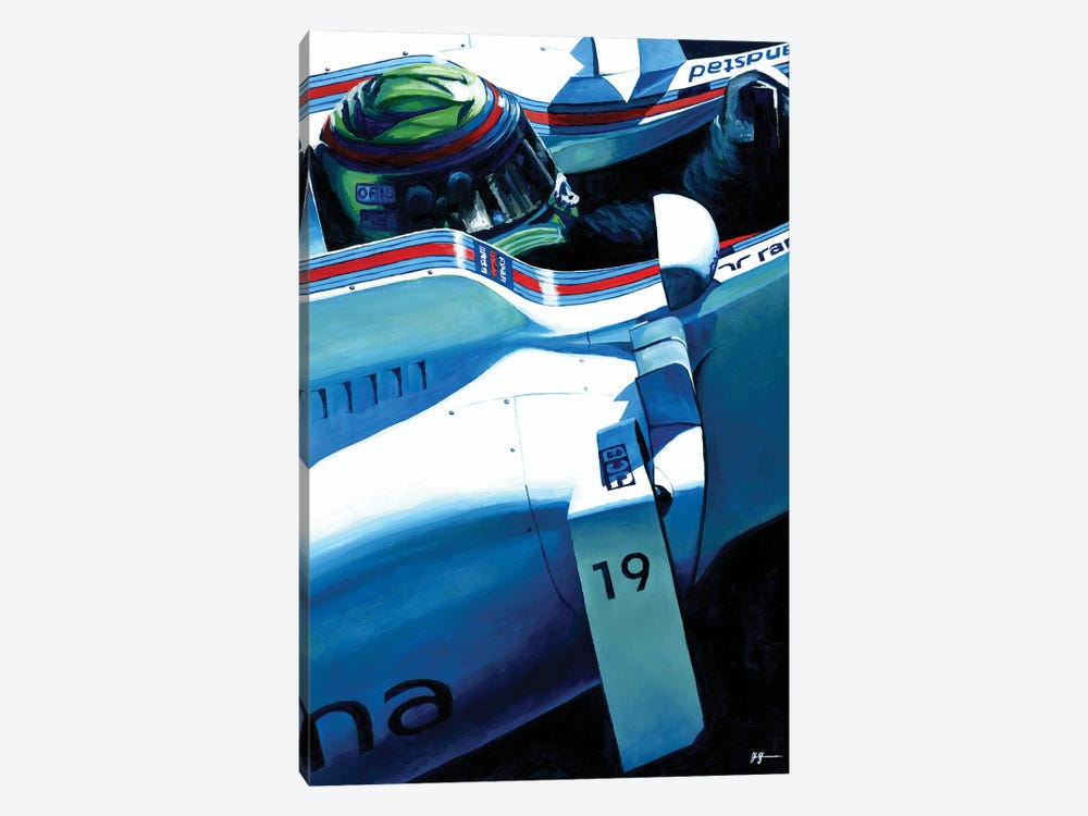 Felipe Massa - Williams FW40 Final F1 Season by Alex Stutchbury 1-piece Art Print