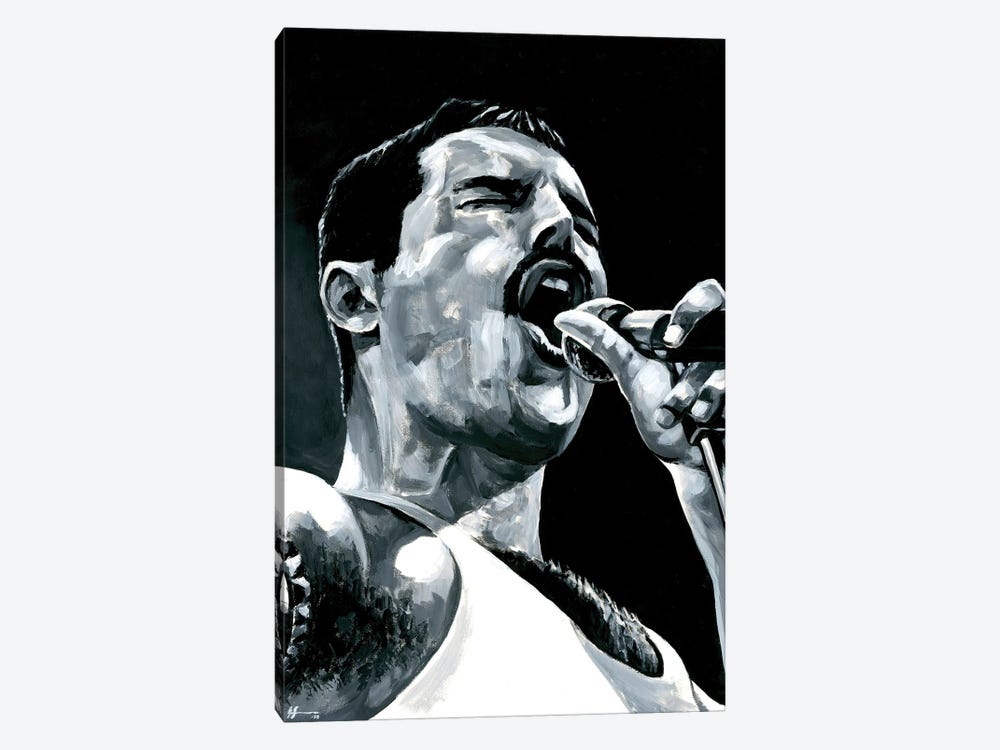 Freddie Mercury by Alex Stutchbury 1-piece Canvas Art Print