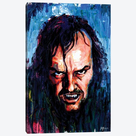 Jack Nicholson - The Shining Canvas Print #ABH17} by Alex Stutchbury Canvas Artwork