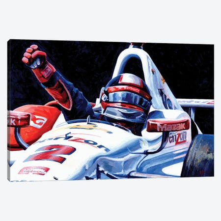 Juan Pablo Montoya - 2015 Indy 500 Winner Canvas Print #ABH19} by Alex Stutchbury Canvas Art Print