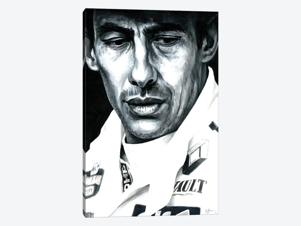 Ayrton Senna - The Morning Of Mourning 1994 by Alex Stutchbury 1-piece Canvas Art Print